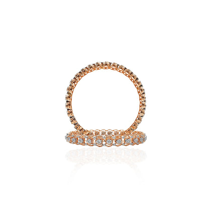 Elettra Fancy Looking Diamond Bangles