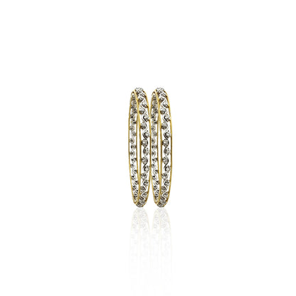 Narcisa Wave Look Diamond Bangles