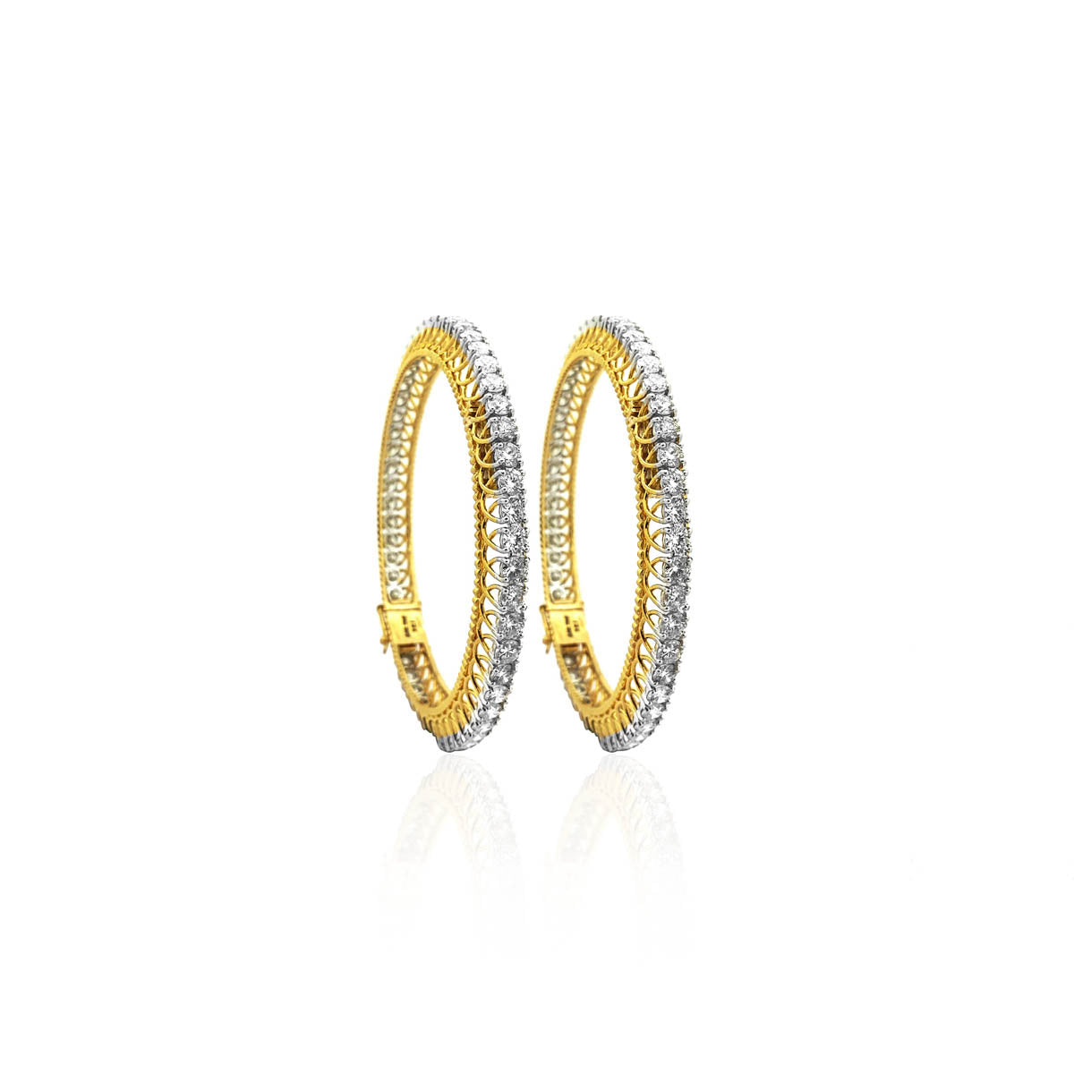 Adalie Solitaire Diamond Bangles