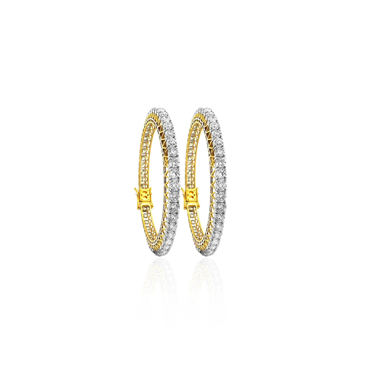 Adelaide Solitaire Diamond Bangles