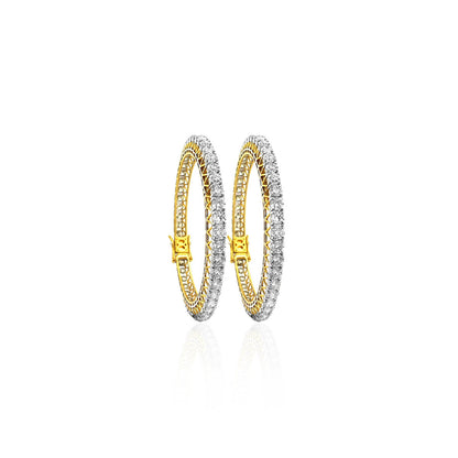 Adelaide Solitaire Diamond Bangles