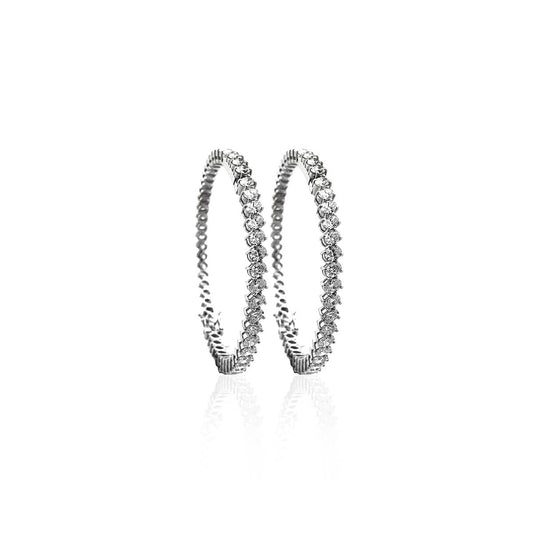 Adeline Solitaire Diamond Bangles