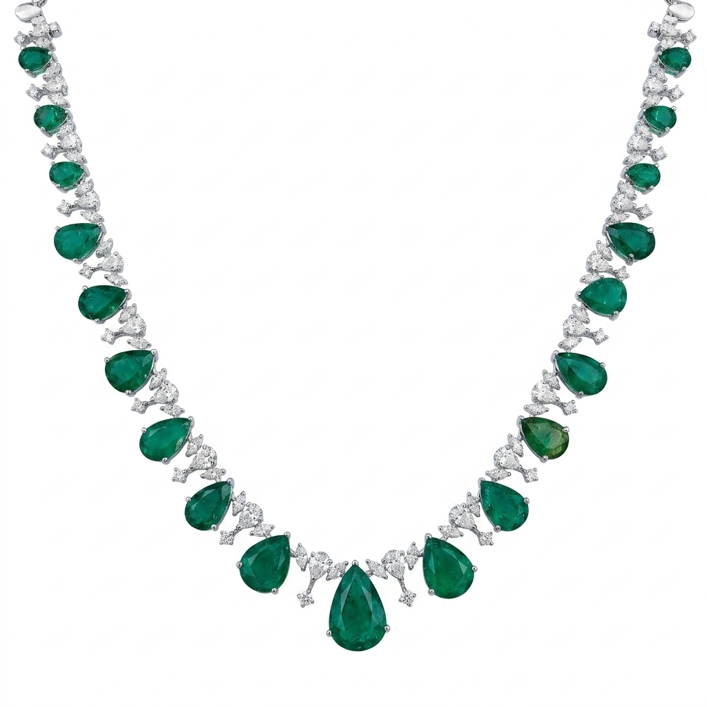 Twilight Emeralds Necklace