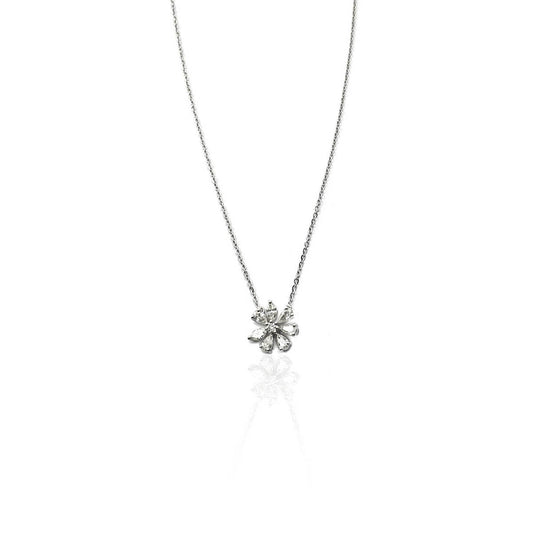 Donelle Daily Wear Flower Shape Diamond Pendant