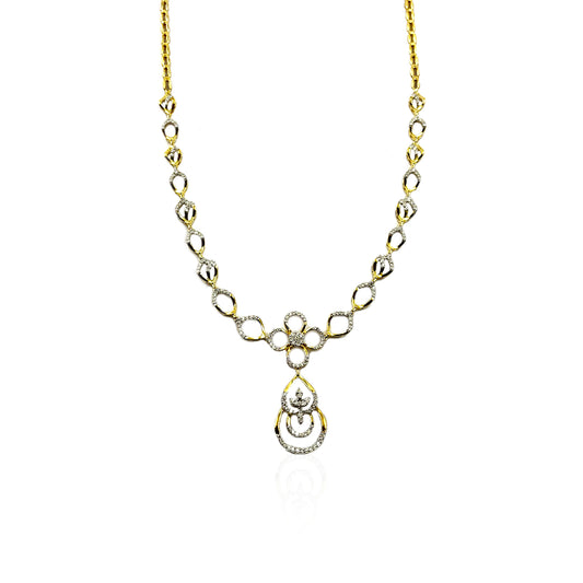 Francesca Drop & Down Fancy Diamond Necklace