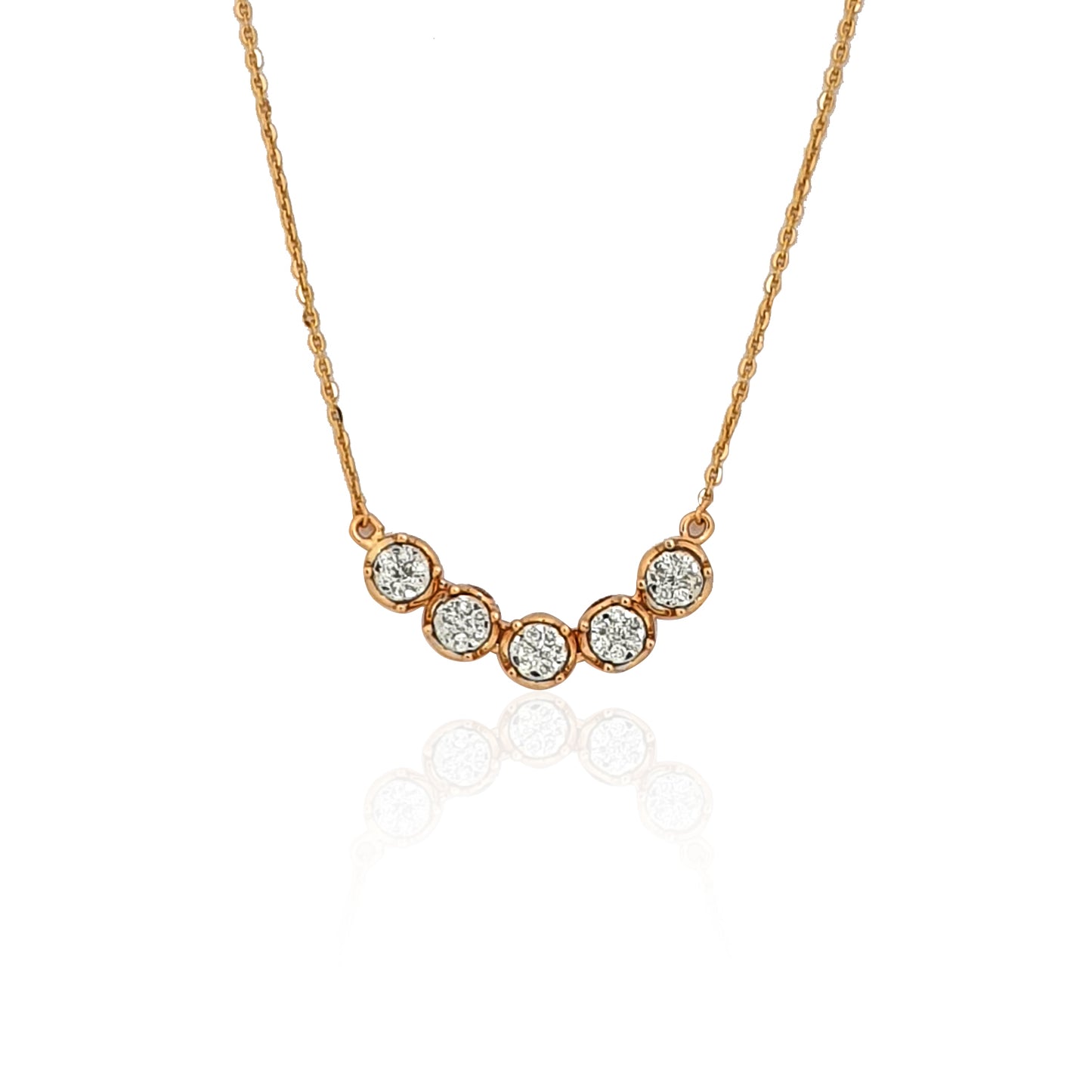 Anselma Rounded Sparkling Diamond Pendant