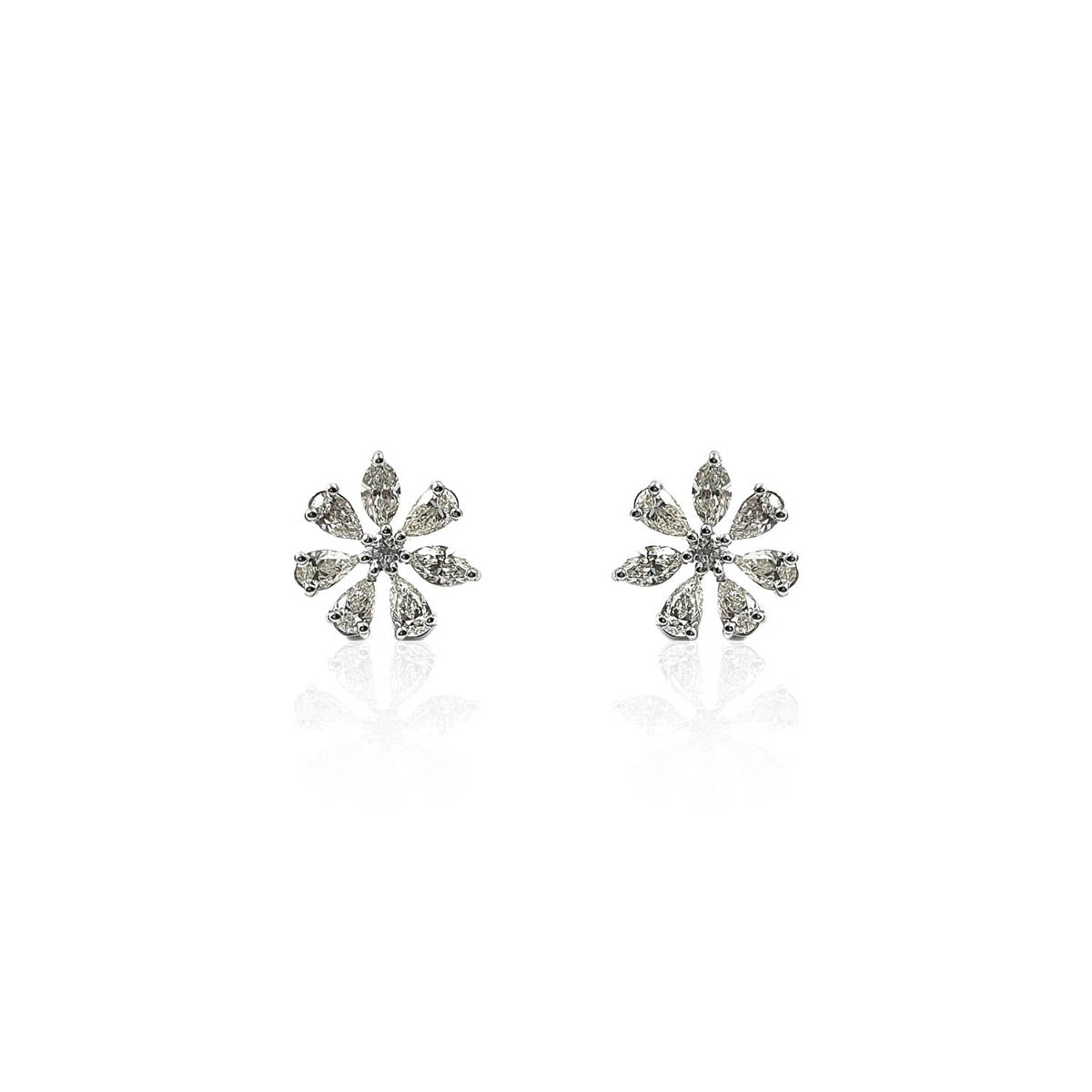 Donetta Daily Wear Flower Shaped Diamond Earring