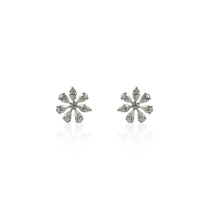 Donetta Daily Wear Flower Shaped Diamond Earring