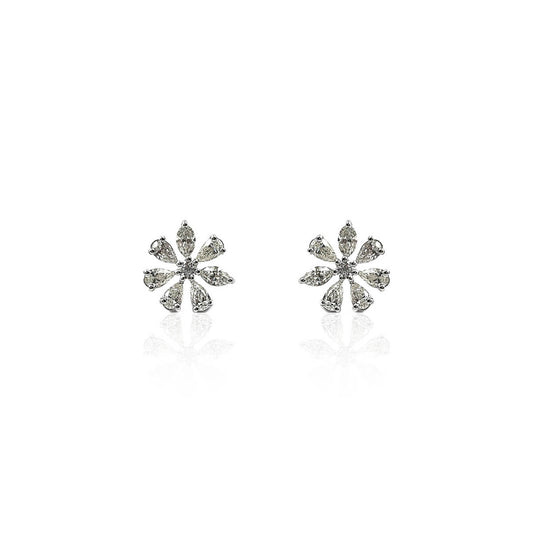 Donetta Daily Wear Flower Shaped Diamond Earring