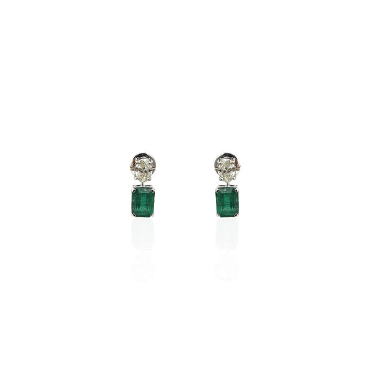 Bella Roundish Solitaire Diamond Earring