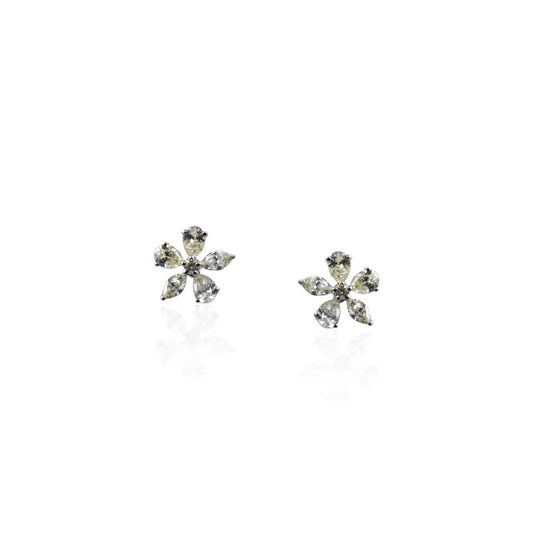 Adelyte Floral Diamond Earring