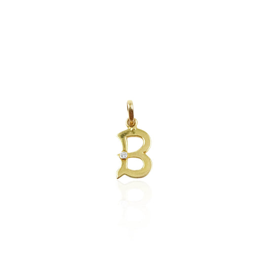 Renata Alphabet B Diamond Pendant