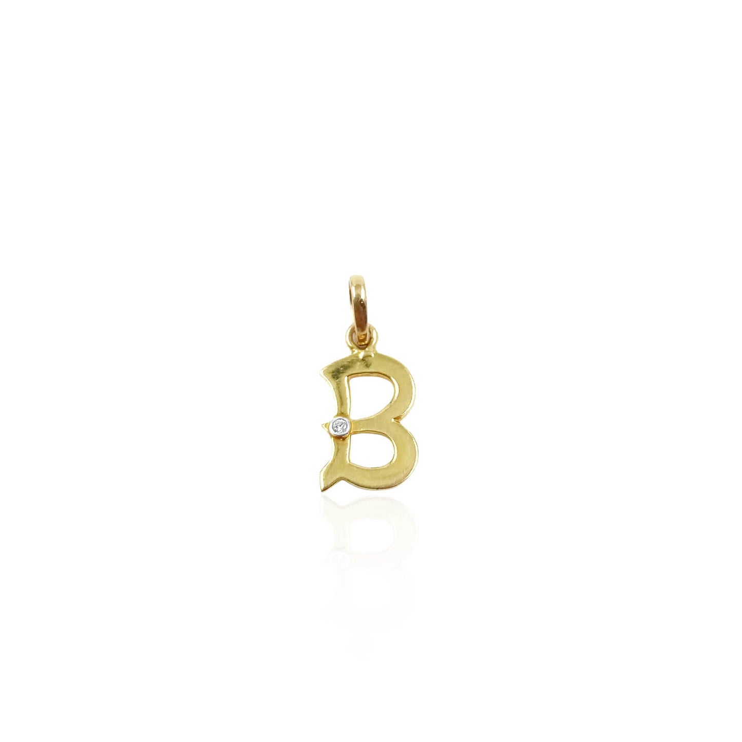 Renata Alphabet B Diamond Pendant