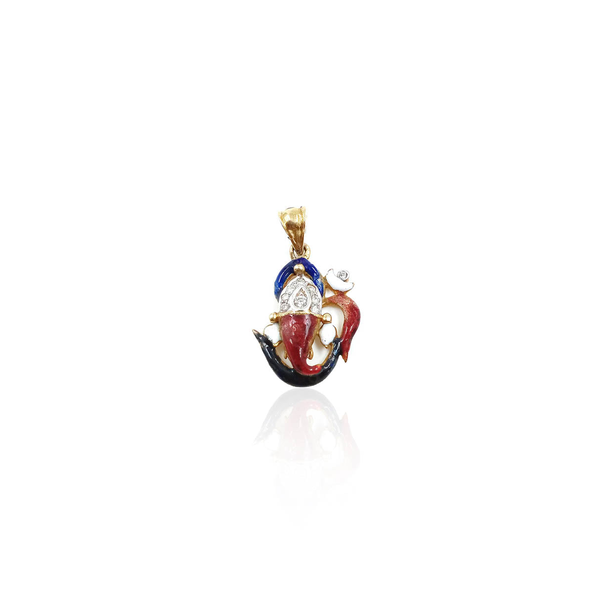 Mangal Murti Lord Ganapathy Diamond Pendant