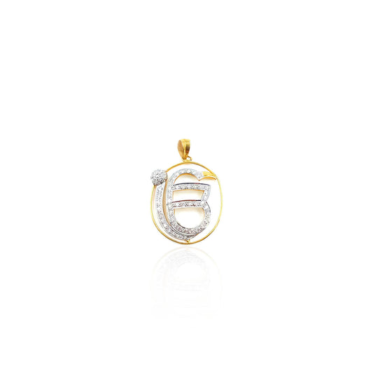 Romana Ek Onkar Symbol Diamond Pendant