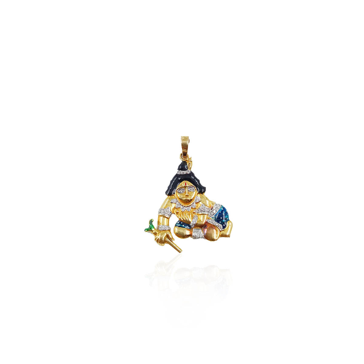 Mathura Naresh Lord Krishna Diamond Pendant