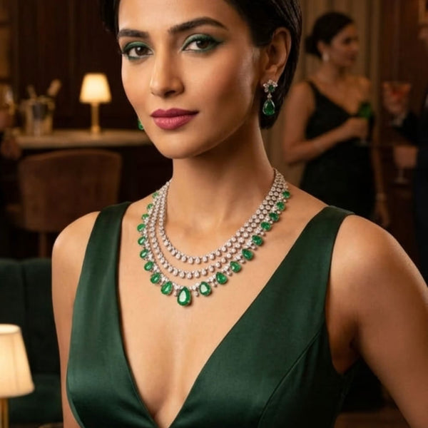 Twilight Emeralds Necklace