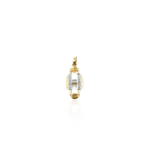 Rufina Stylish H Shaped Diamond Pendant