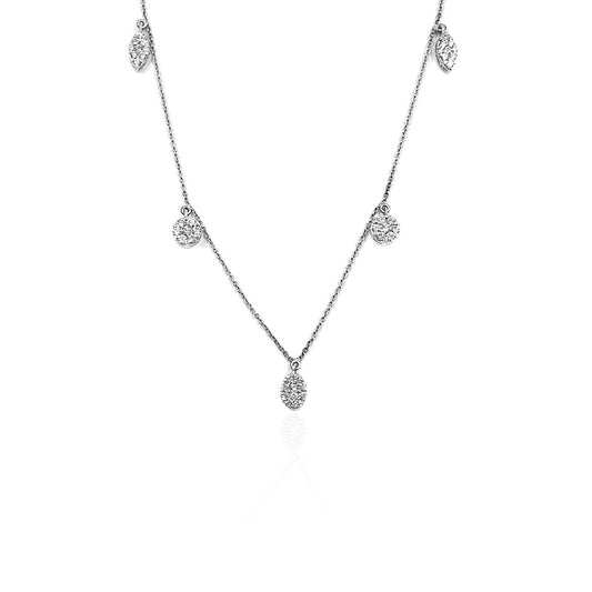 Adreana Drop Bezel Diamond Pendant