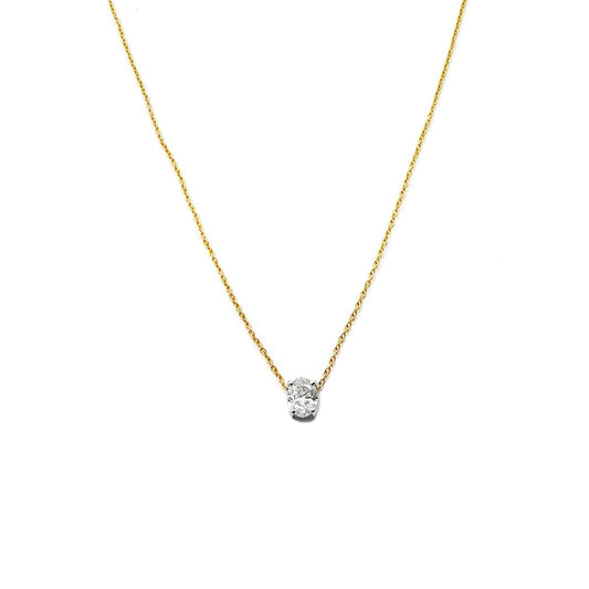 Single Diamond Solitaire Pendant