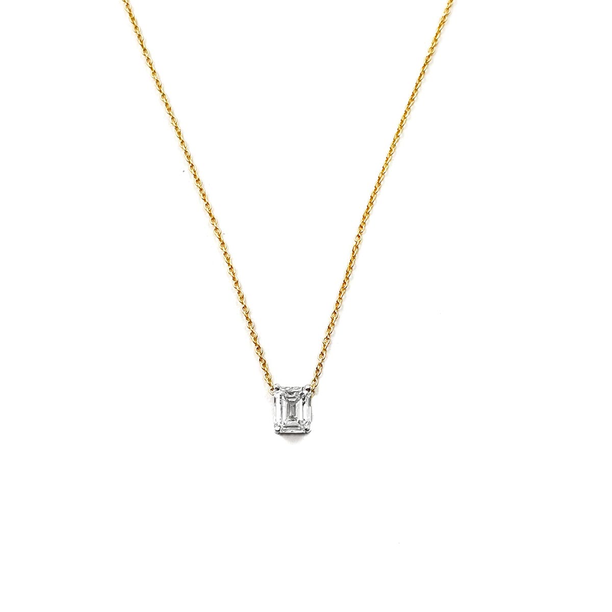 Single Diamond Solitaire Pendant