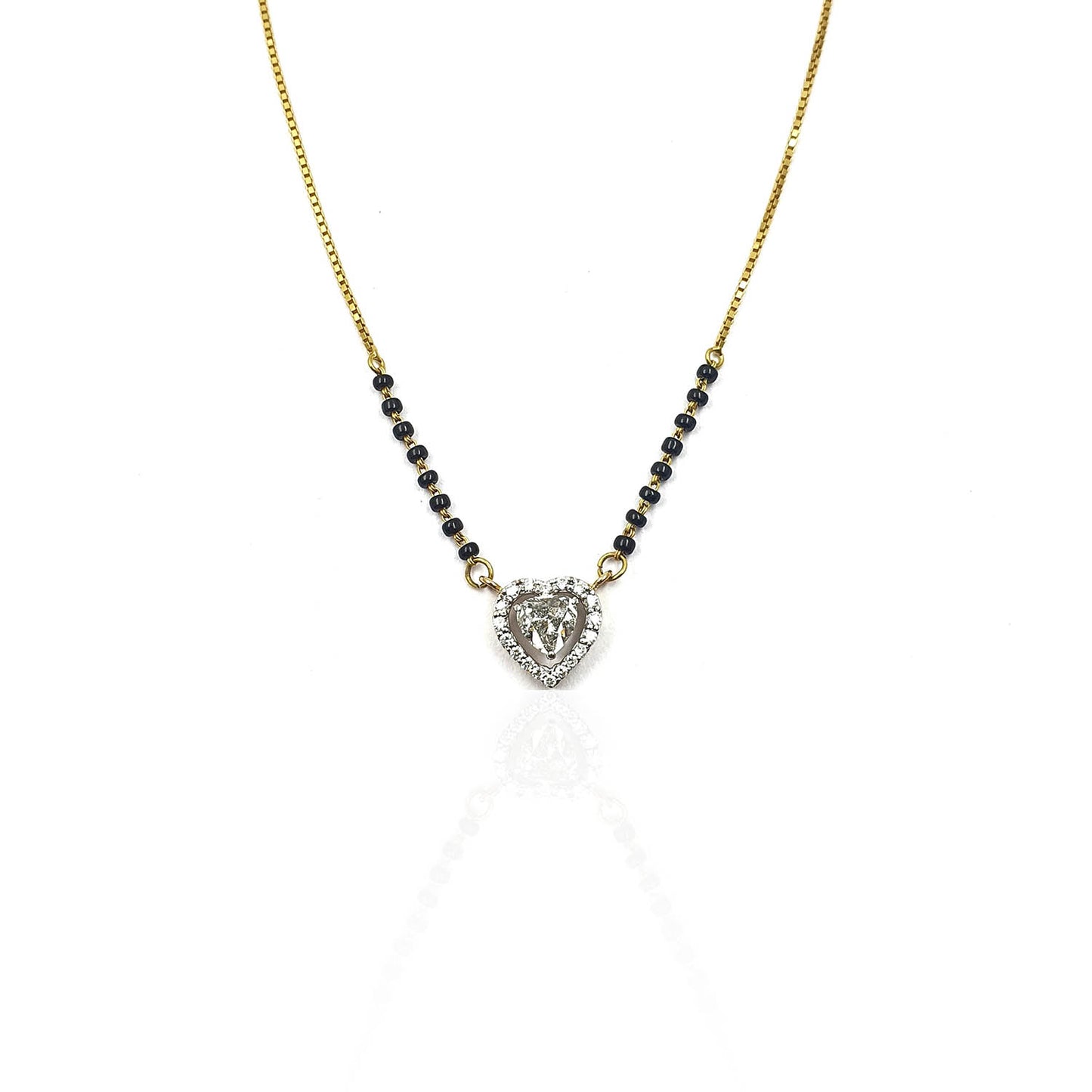 Abrianna Superior Love Heart Diamond Mangalsutra