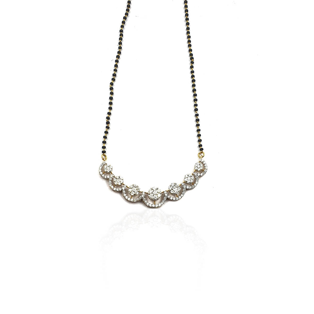 Valeria Spheroid Motif Diamond Mangalsutra