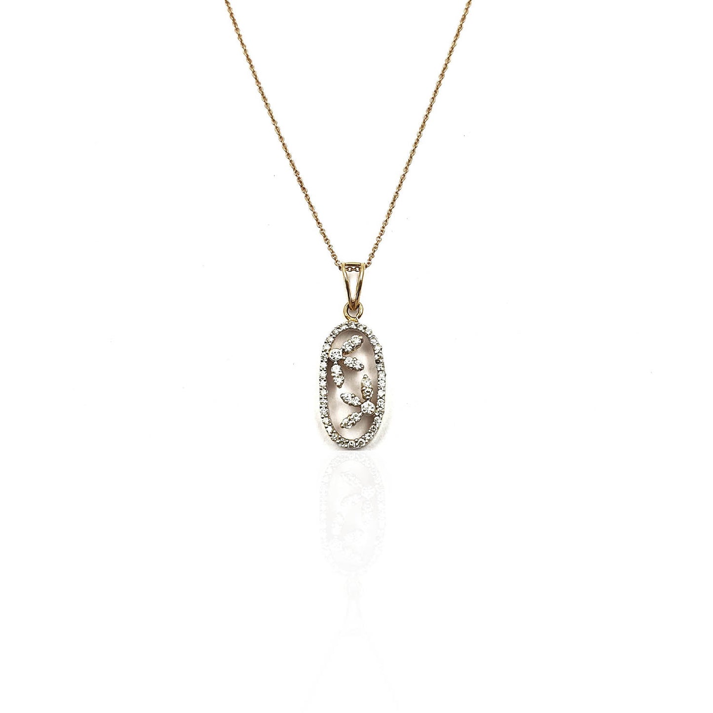 Alegra Glorious Floral Diamond Pendant