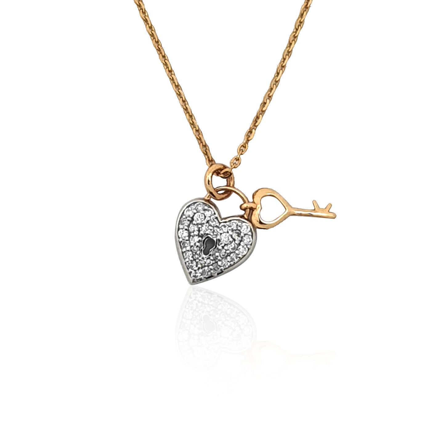 Beatrice Key To My Heart look Diamond Pendant