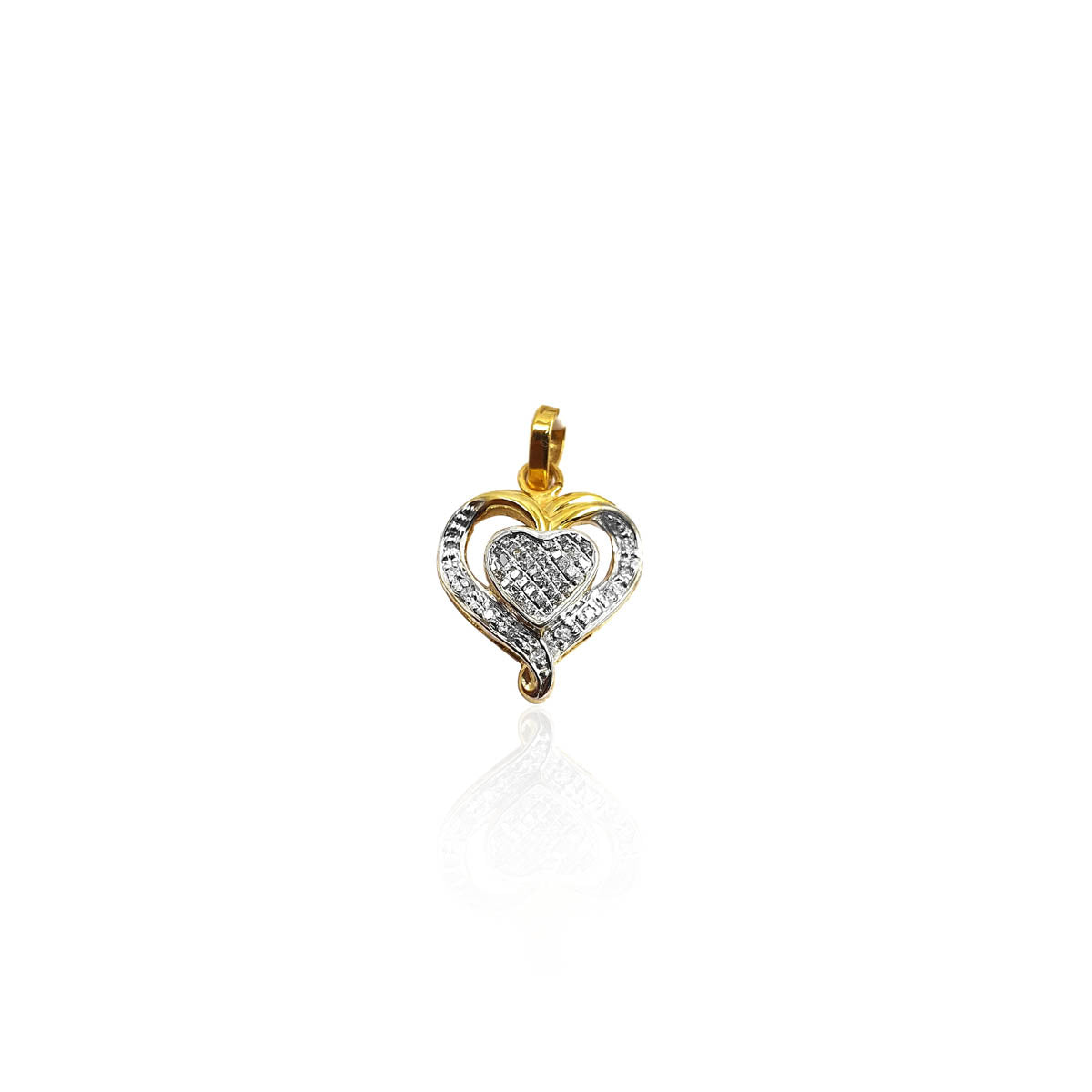 Twin Heart Diamond Pendant