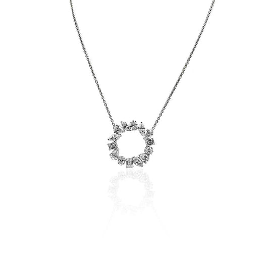 Adriane Roundish Fancy Diamond Pendant