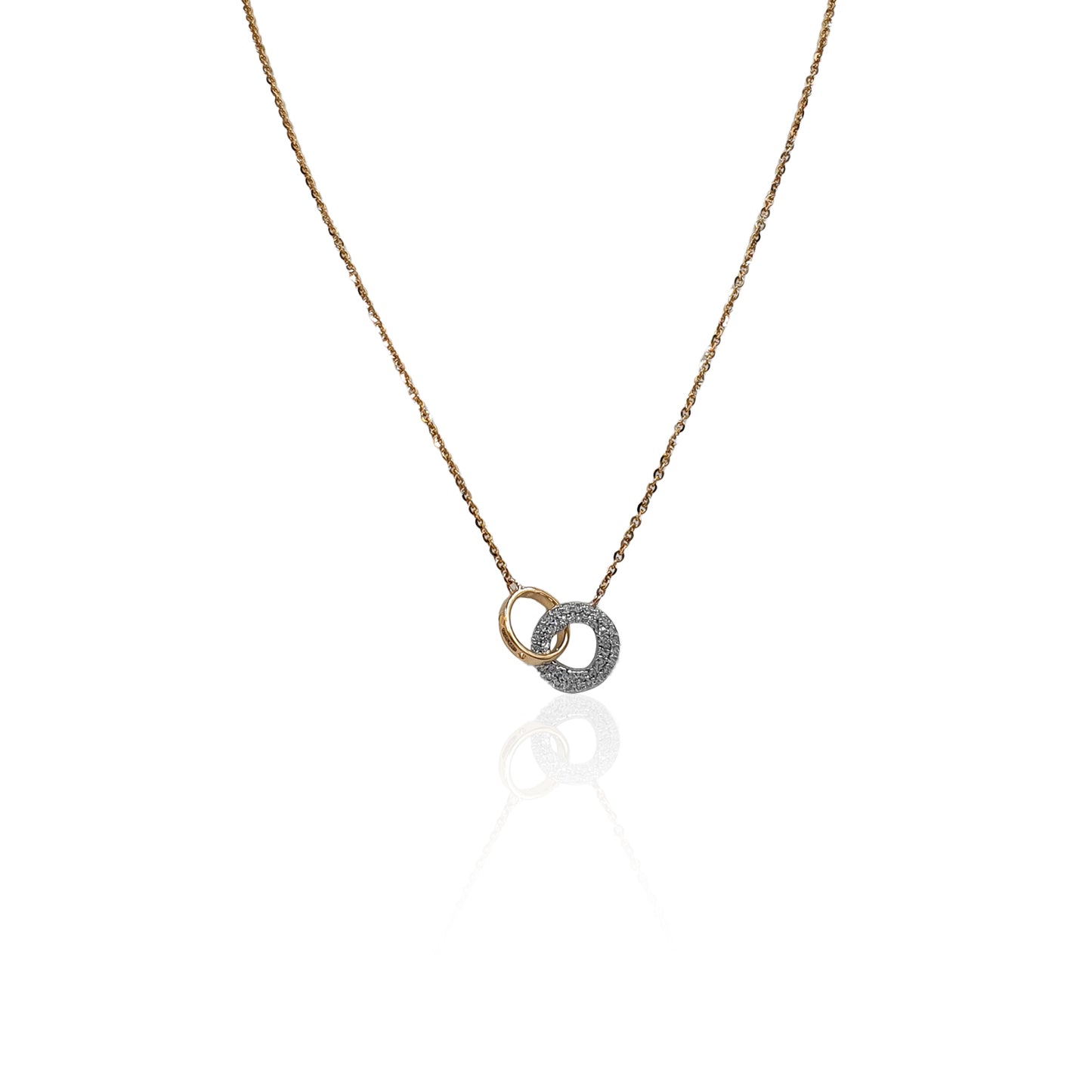 Adaliz Interlinked Loops Diamond Pendant