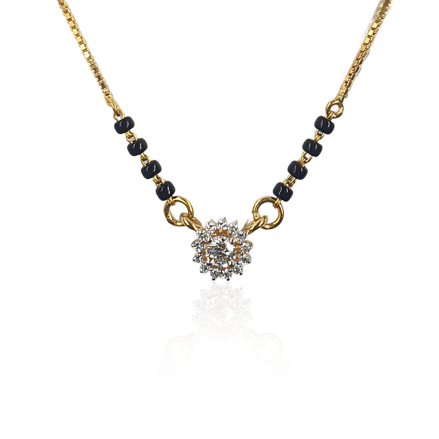 Radiant Roundish Diamond Mangalsutra