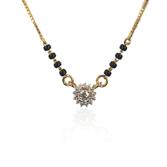 Radiant Roundish Diamond Mangalsutra