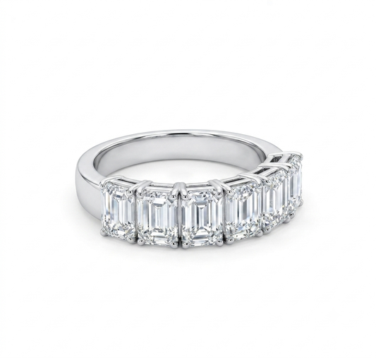 Imperium Emerald Wedding Band