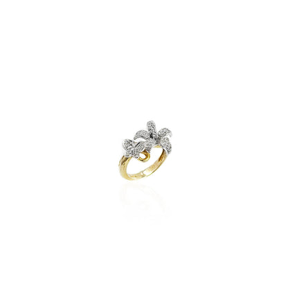 Carmelina Floral Design Diamond Ring