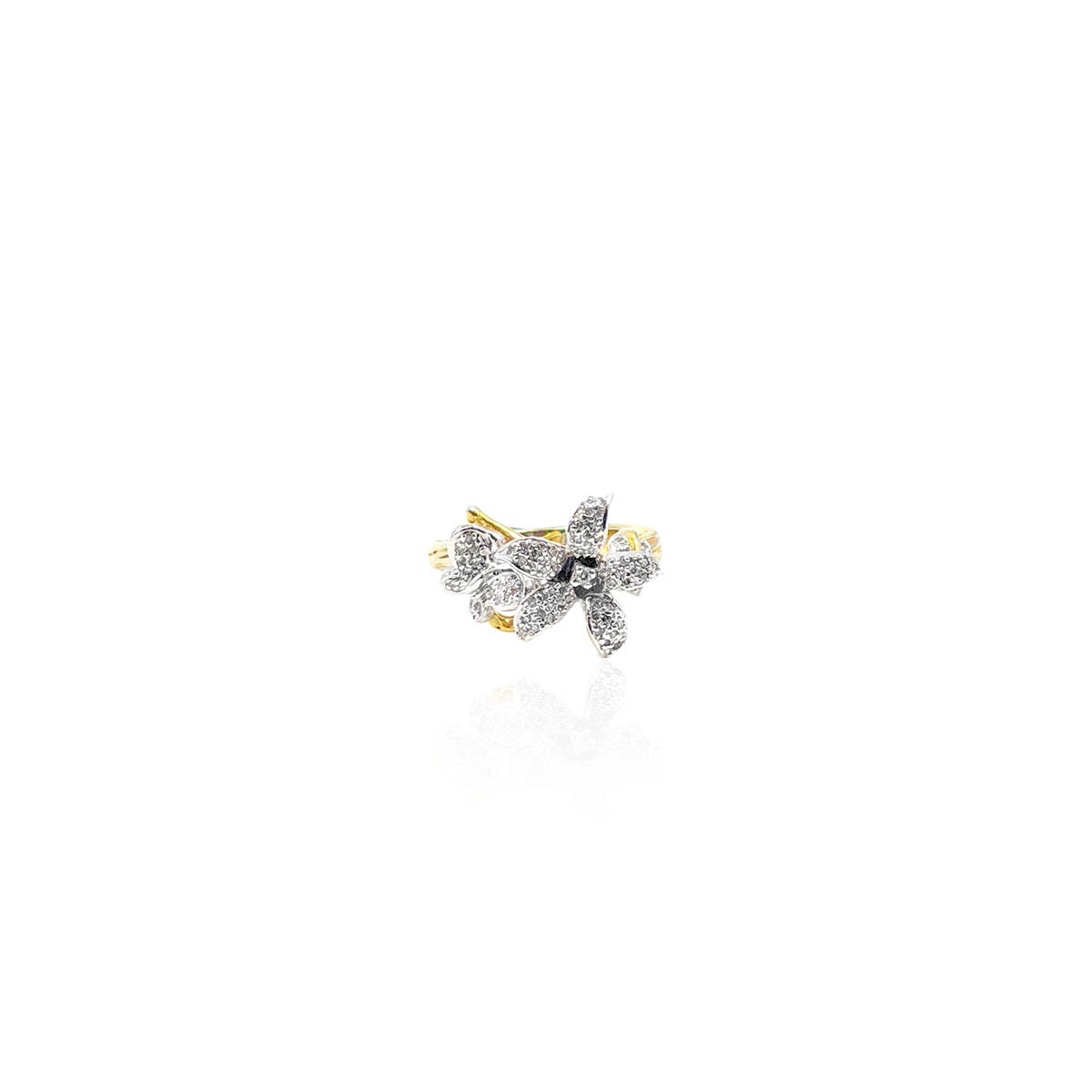 Carmelina Floral Design Diamond Ring