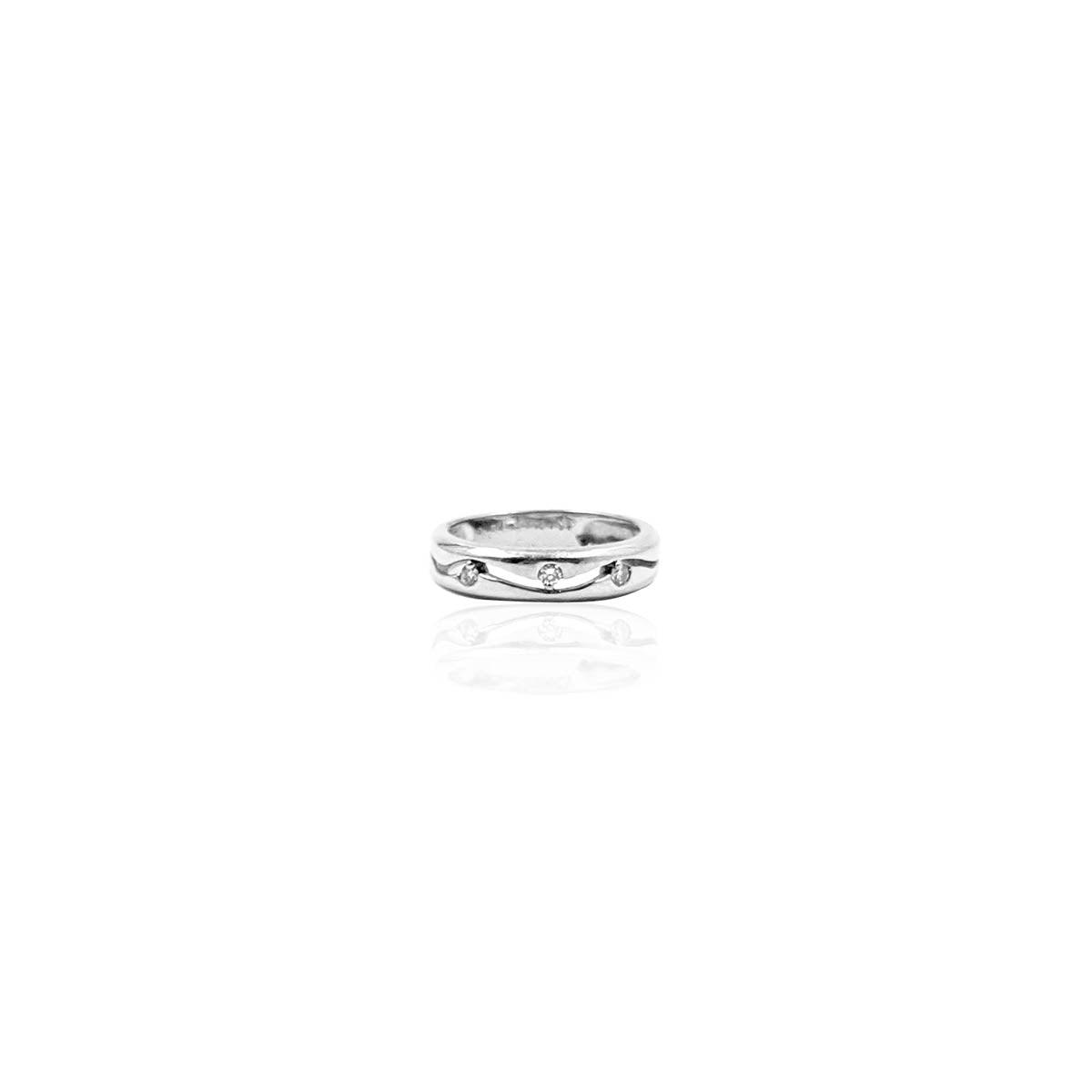 Alessandro Braked Design Diamond Band Ring