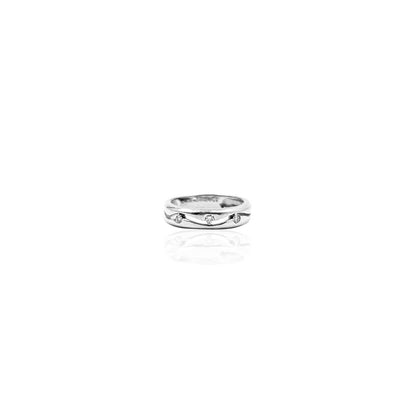 Alessandro Braked Design Diamond Band Ring