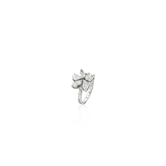 Abrienne Starburst Cluster Diamond Ring