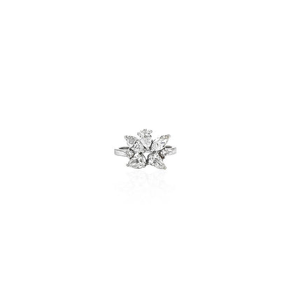 Abrienne Starburst Cluster Diamond Ring