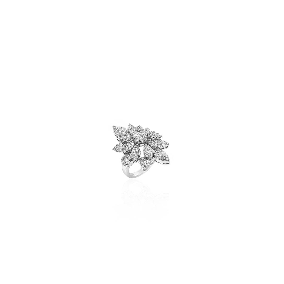 Carlotta Floral Diamond Cocktail Ring