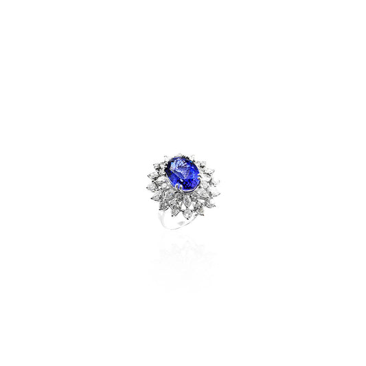 Amadeo Blue Sapphire and Diamond Ring