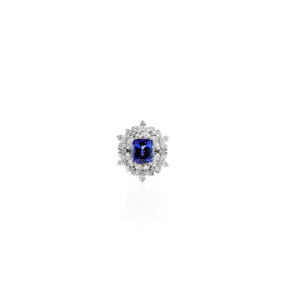 Allecra Blue Sapphire and Diamond Ring