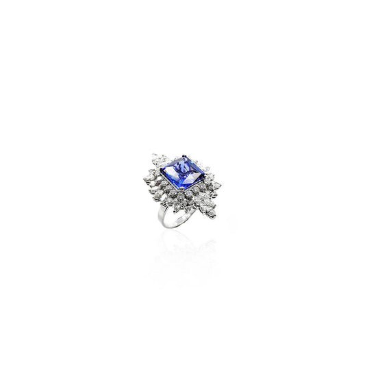 Alrigo Blue Sapphire and Diamond Ring