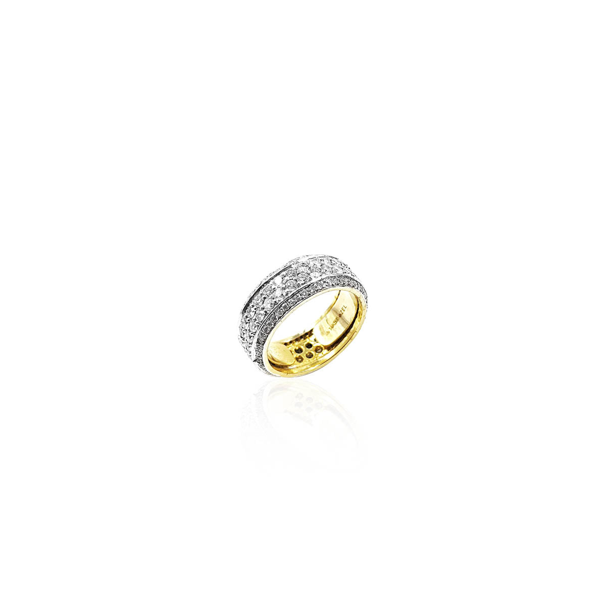 Juliet Dual Liner Diamond Band Ring