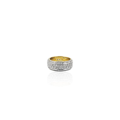 Juliet Dual Liner Diamond Band Ring