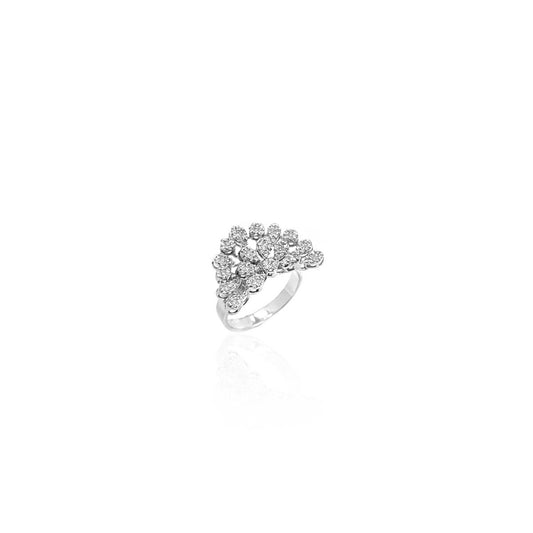 Andria Floral Diamond Cocktail Ring