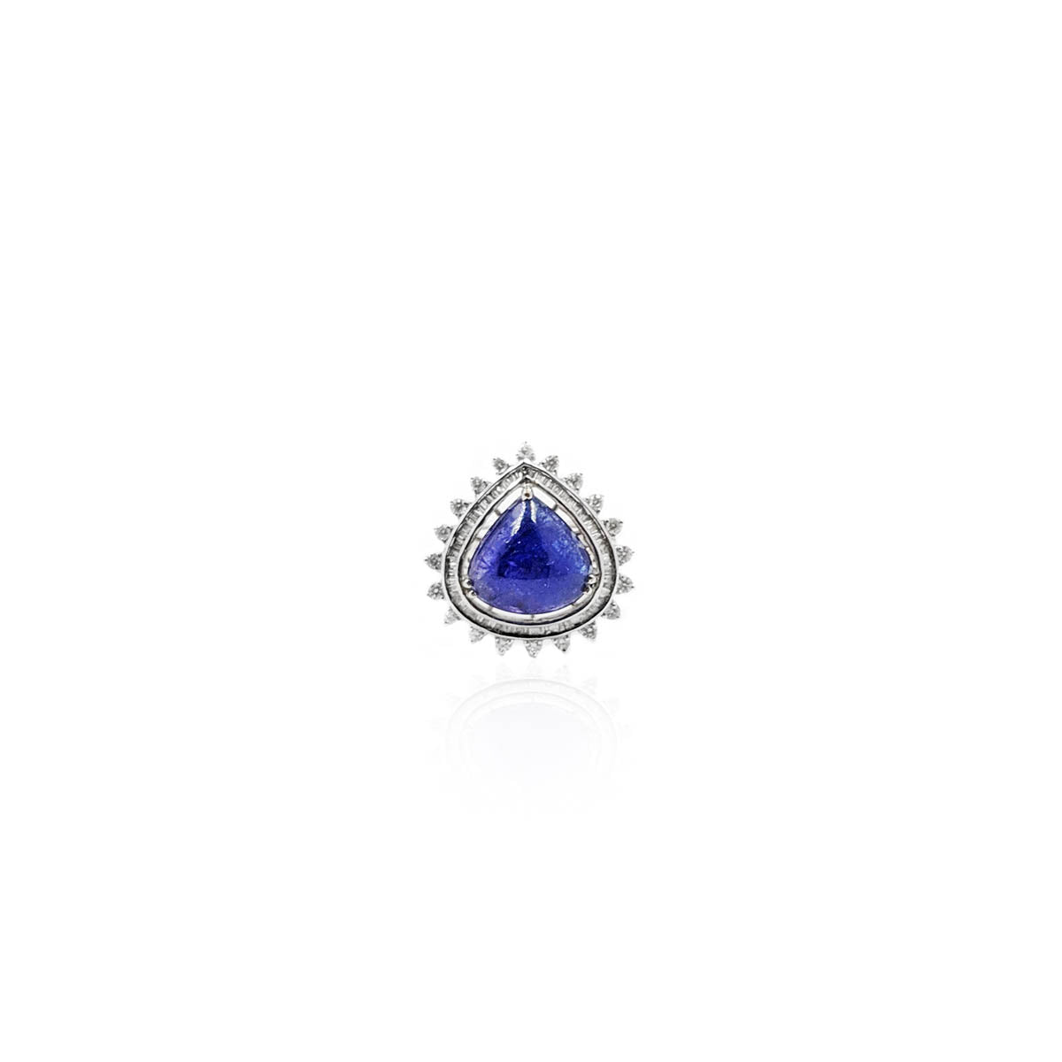 Alonza Blue Sapphire and Diamond Ring