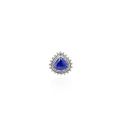 Alonza Blue Sapphire and Diamond Ring